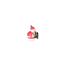 Verkleinertes Bild von Mini-Räucherfigur 'Weihnachtsmann' rot/weiß 8 x 9 cm