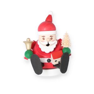 Mini-Räucherfigur 'Weihnachtsmann' rot/weiß 8 x 9 cm