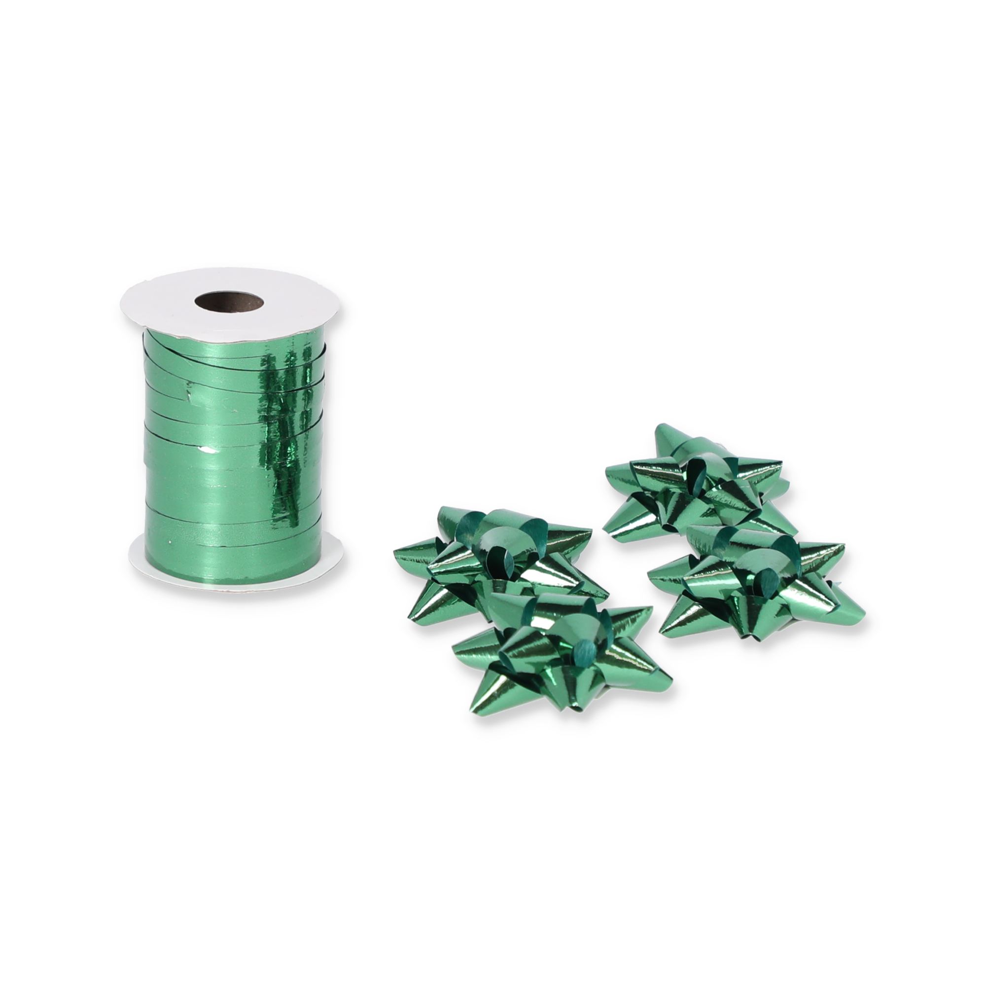 Geschenkband-Set mit Schleifen grün 5-teilig + product picture