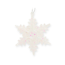 Verkleinertes Bild von Christbaumschmuck Schneeflocke weiß
