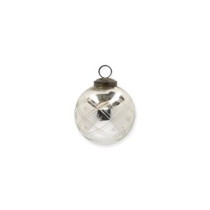 Christbaumkugel silbern Ø 7,5 cm