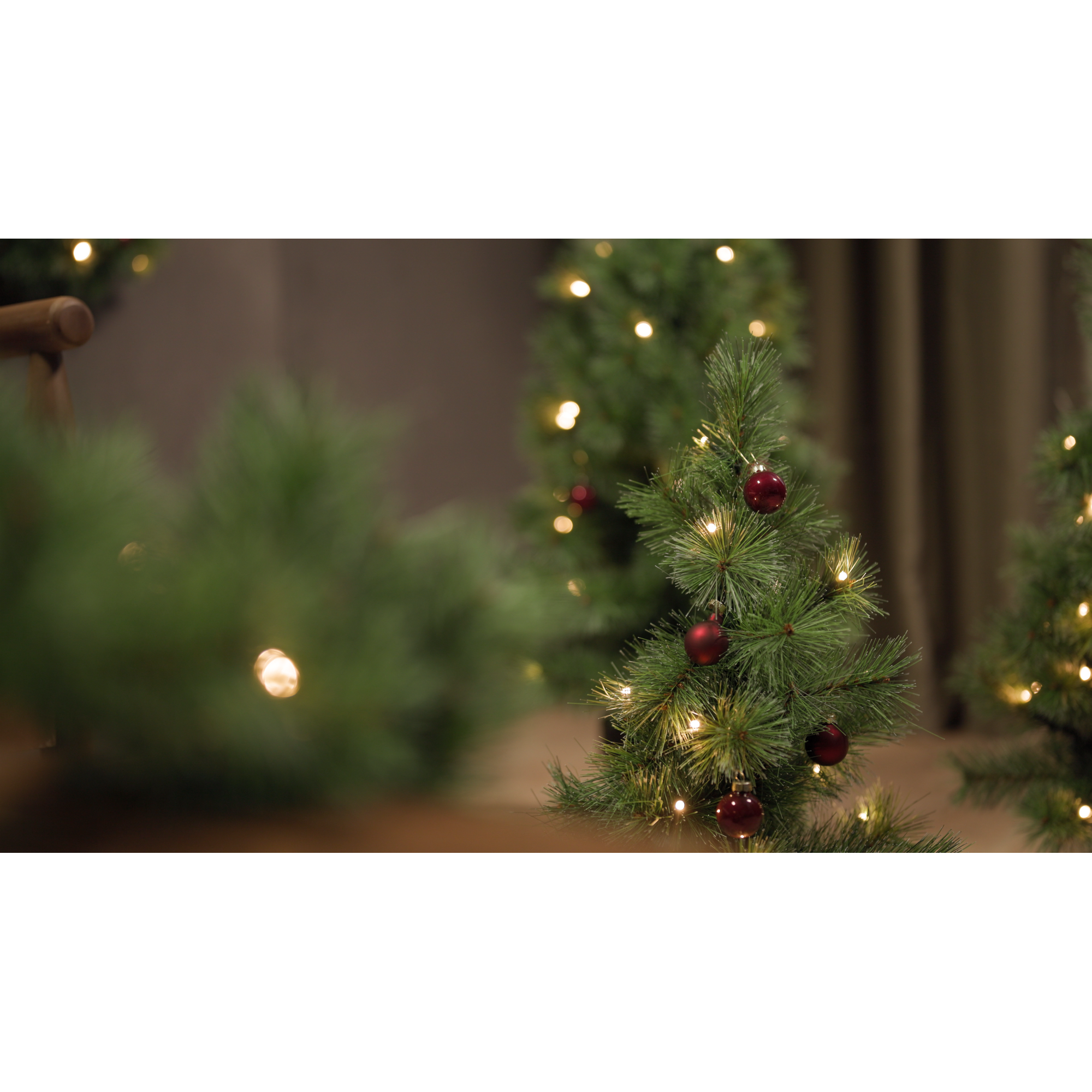 Künstlicher Weihnachtsbaum 'Jasper' grün 90 cm mit LED-Beleuchtung