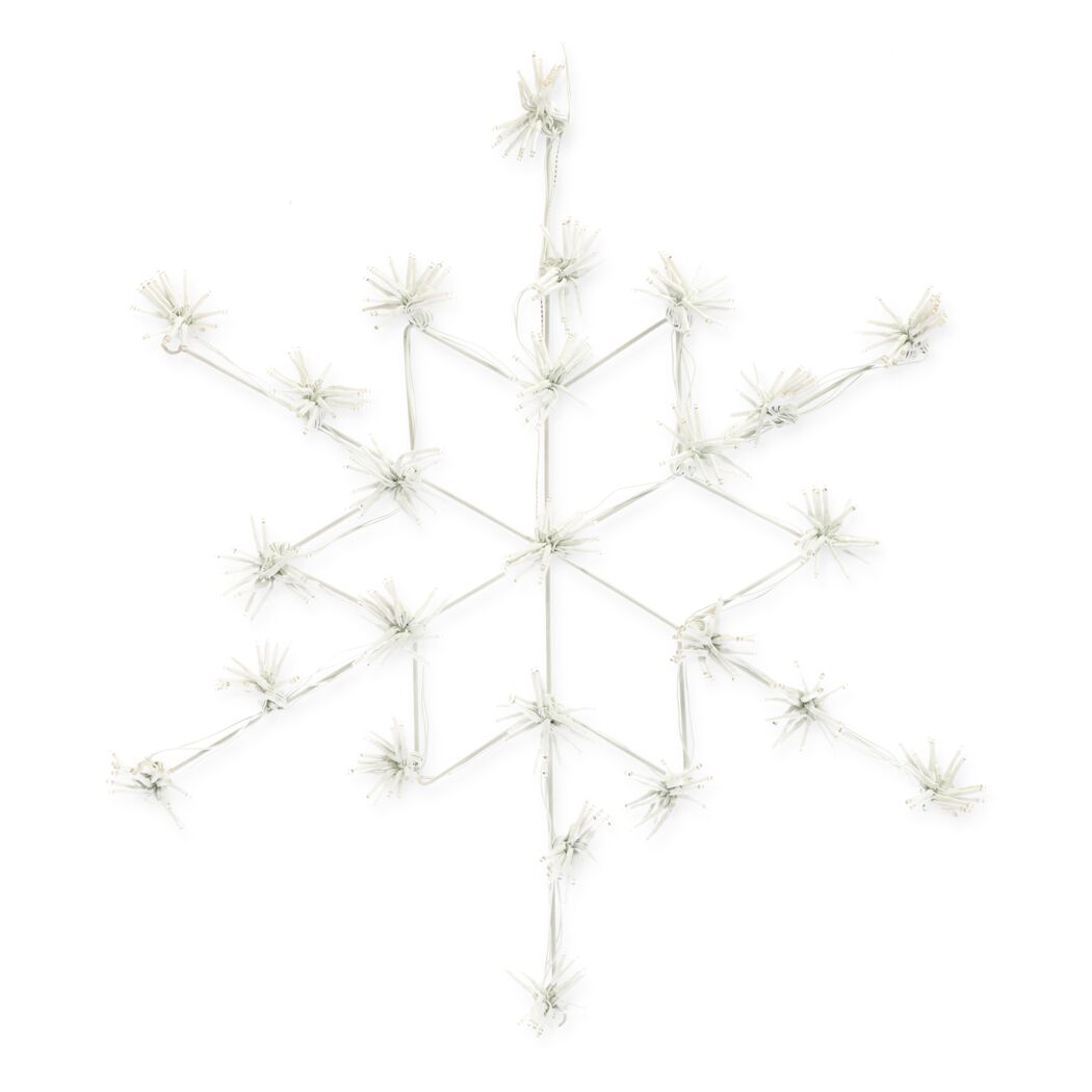 LED-Metall-Schneeflocke 400 LEDs warmweiß Ø 60 cm