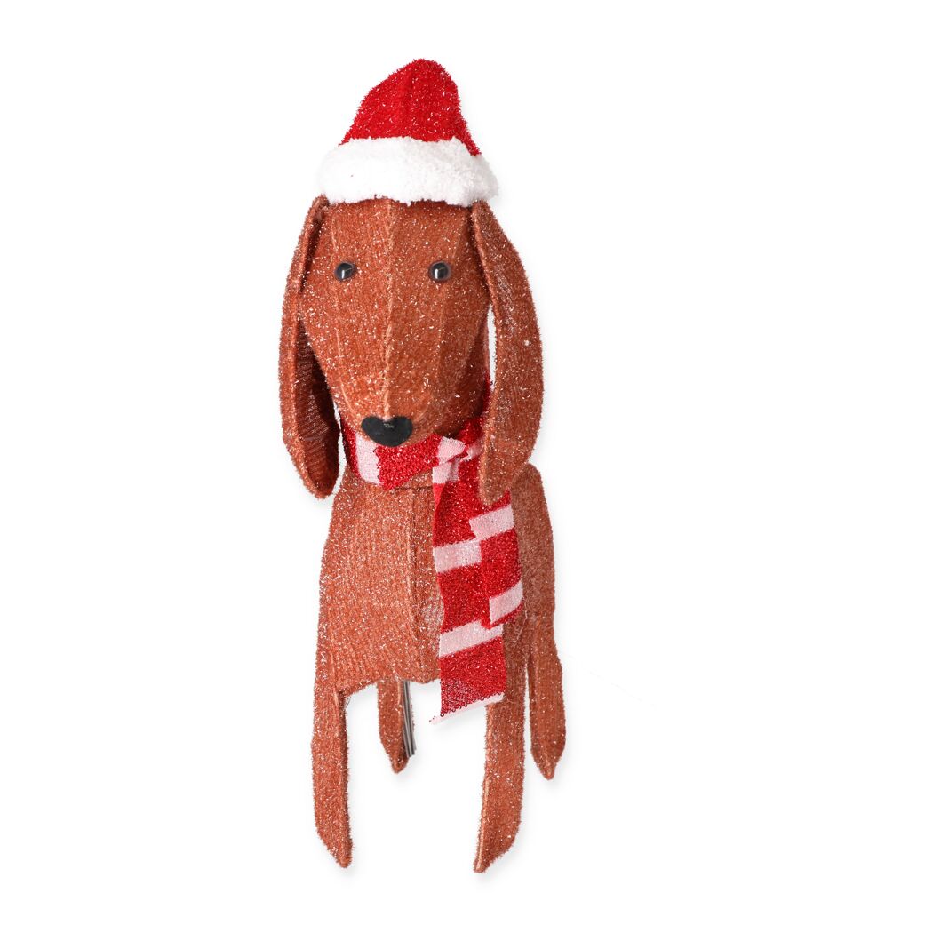 LED-Dekofigur Hund 30 LEDs warmweiß 60 cm