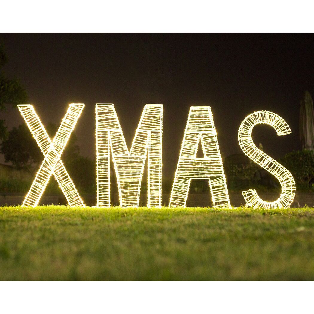 LED-Schriftzug 'Xmas' 50 x 36 x 82,5 cm 12 W