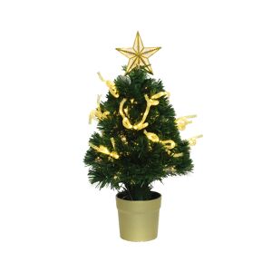 Künstlicher Weihnachtsbaum 'Cornwall' grün 60 cm, mit LED-Beleuchtung