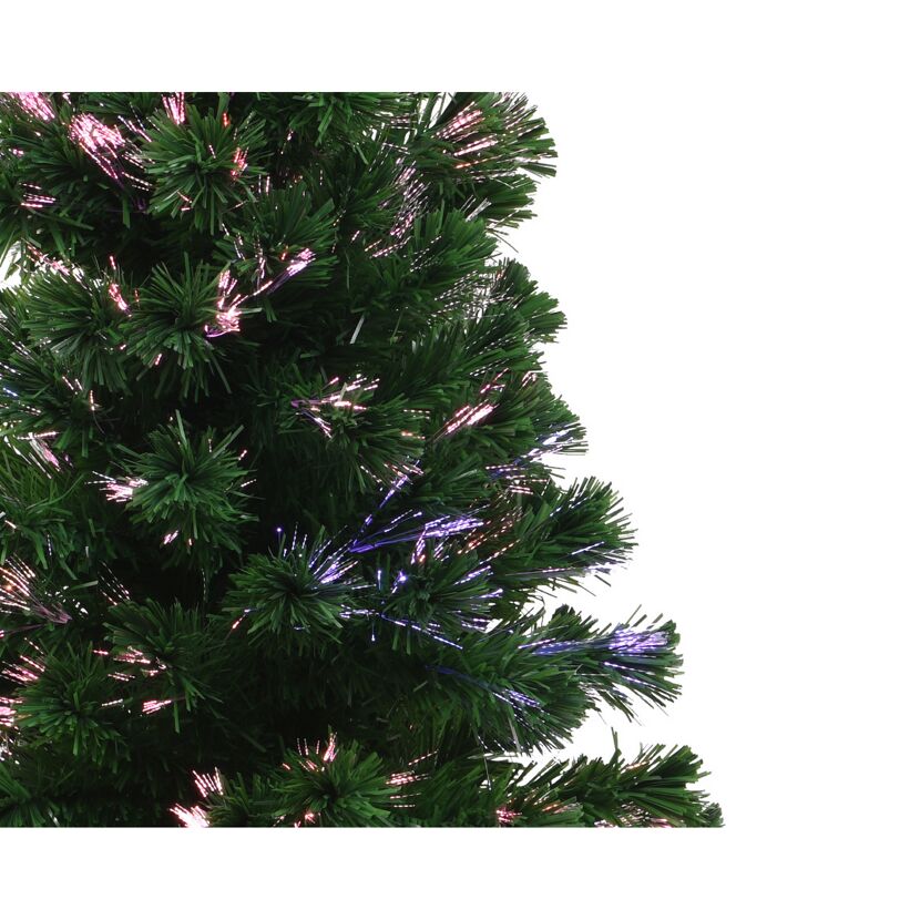 Künstlicher Weihnachtsbaum Burtley mit Lichterkettenfaseroptik