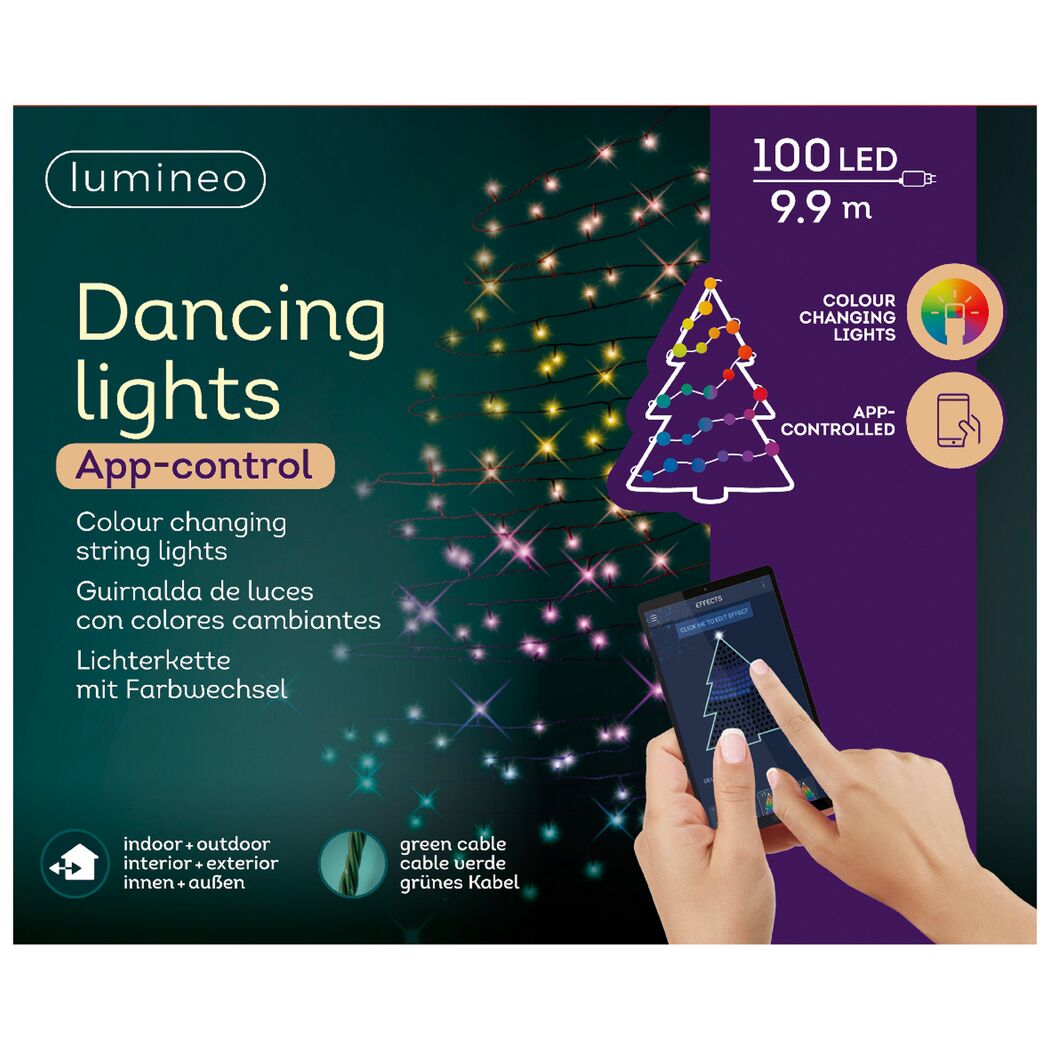 Lichterkette mit Farbwechsel und App-Steuerung