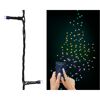 Schwarze LED-Lichterkette mit App-Steuerung für verschiedene Farben und Muster.