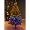 Weihnachtsbaum mit bunter Lichterkette