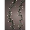 LED Lichterkette mit grünem Kabel und warmweißem Licht