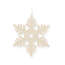 Verkleinertes Bild von Christbaumschmuck Schneeflocke weiß 8 cm