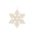 Verkleinertes Bild von Christbaumschmuck Schneeflocke weiß 8 cm