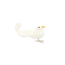 Verkleinertes Bild von Christbaumschmuck Vogel weiß 9,5 x 6 cm