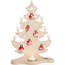 Lichterbaum 'Tannenbaum mit Kugeln' natur/rot 21 x 30,5 x 8,5 cm