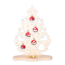 Lichterbaum 'Tannenbaum mit Kugeln' natur/rot 21 x 30,5 x 8,5 cm