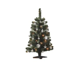 Künstlicher Weihnachtsbaum 'Joy' grün/silberfarben Ø 50 x 90 cm