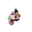 Christbaumschmuck Schneemann und Santa 8 x 6,5 x 5 cm 2 Stück
