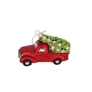 Christbaumschmuck Auto mit Baum 11,5 x 7 x 5 cm 1 Stück