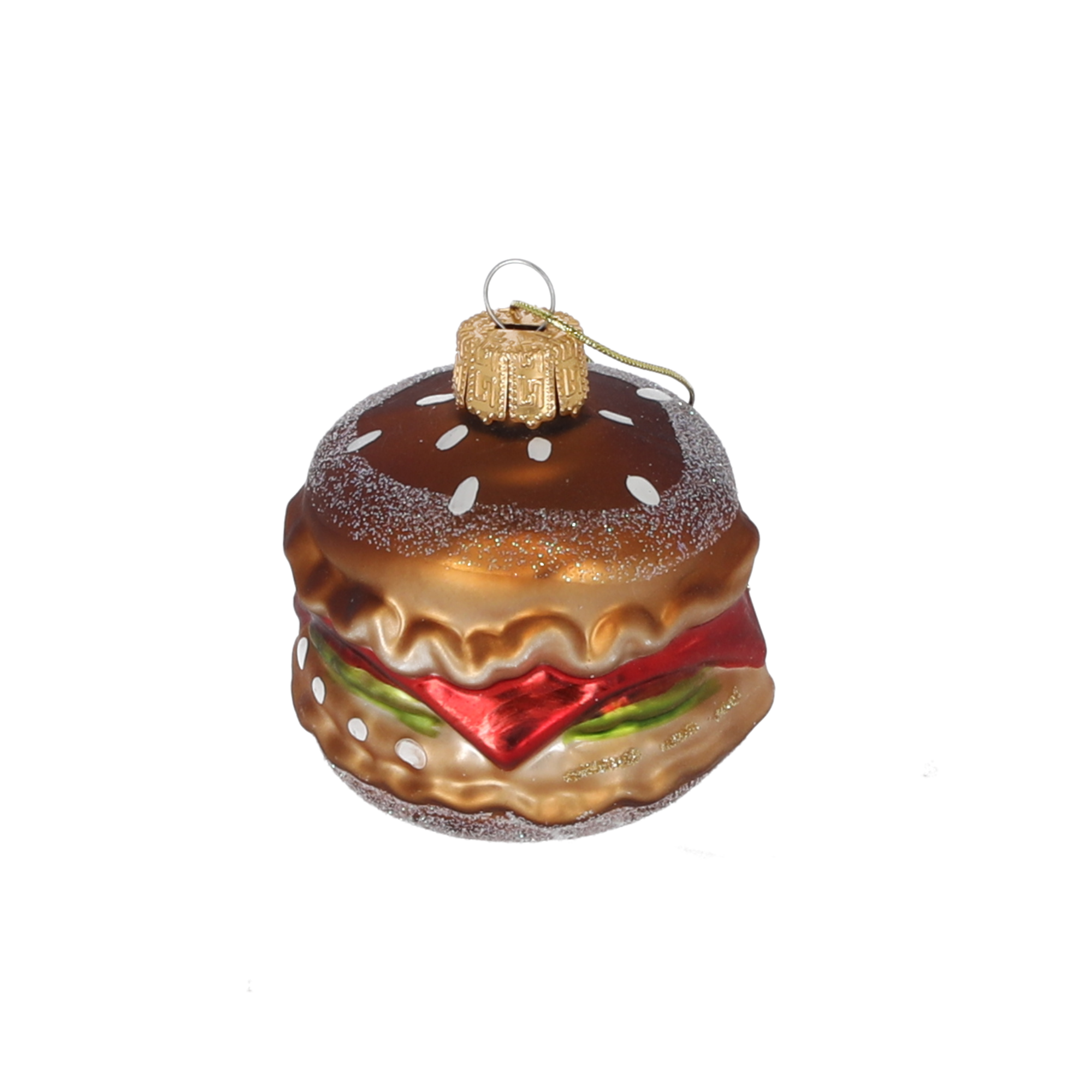 Christbaumschmuck Hamburger Ø 6,5 cm 1 Stück + product picture