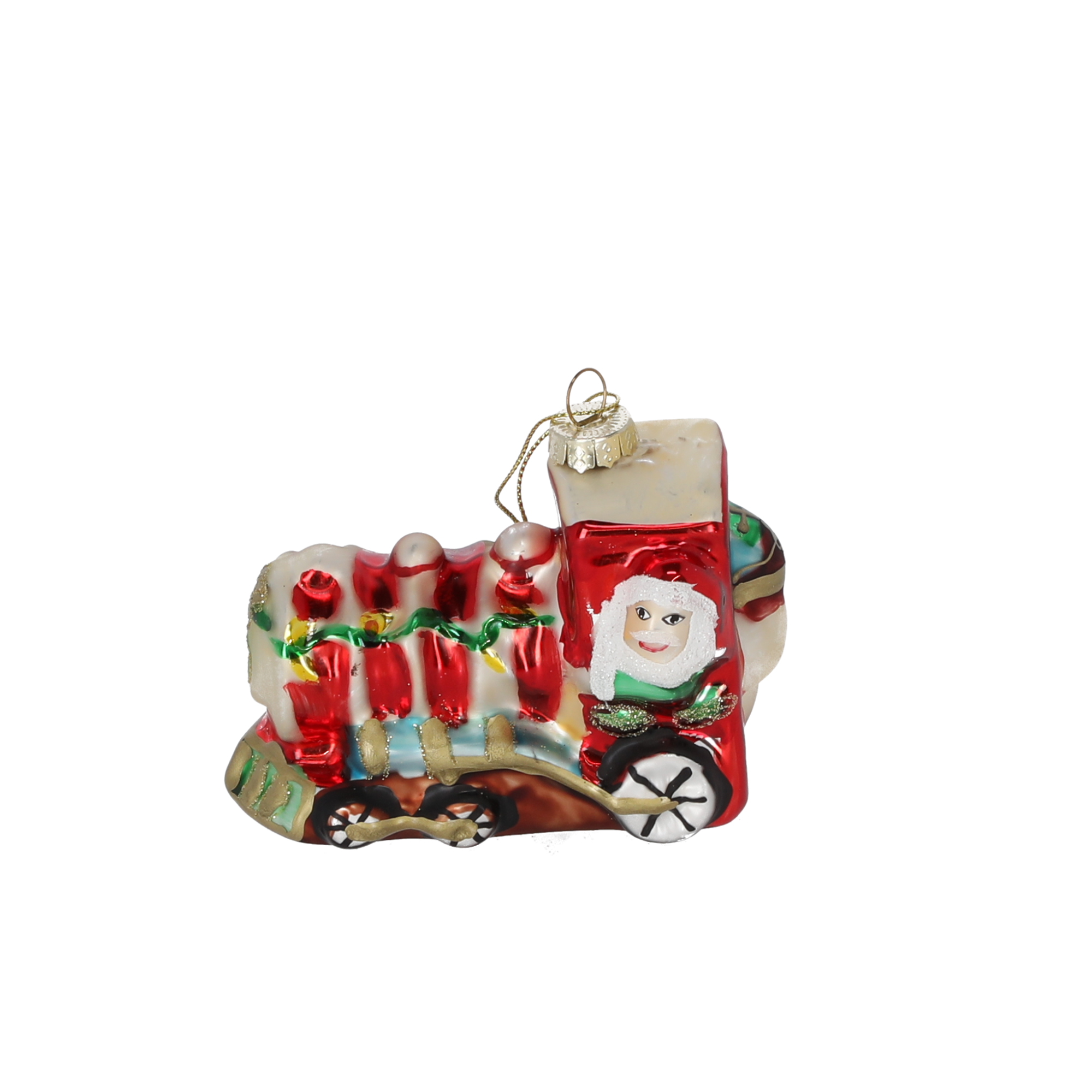 Christbaumschmuck Weihnachtslokomotive 11 x 6 x 8,5 cm 1 Stück