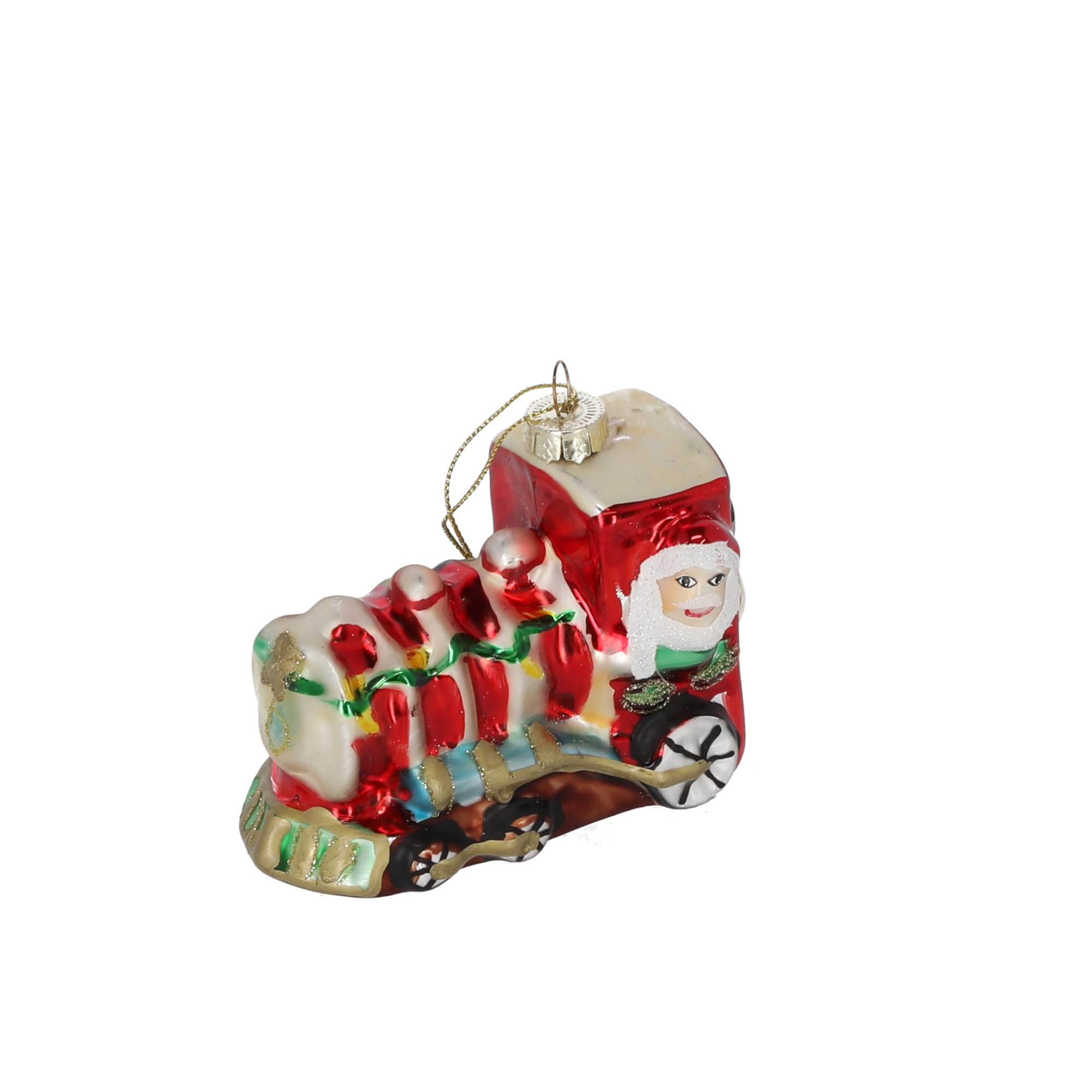 Christbaumschmuck Weihnachtslokomotive 11 x 6 x 8,5 cm 1 Stück