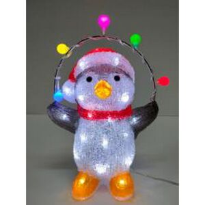 LED-Dekofigur Pinguin 35 LEDs kaltweiß 30 cm