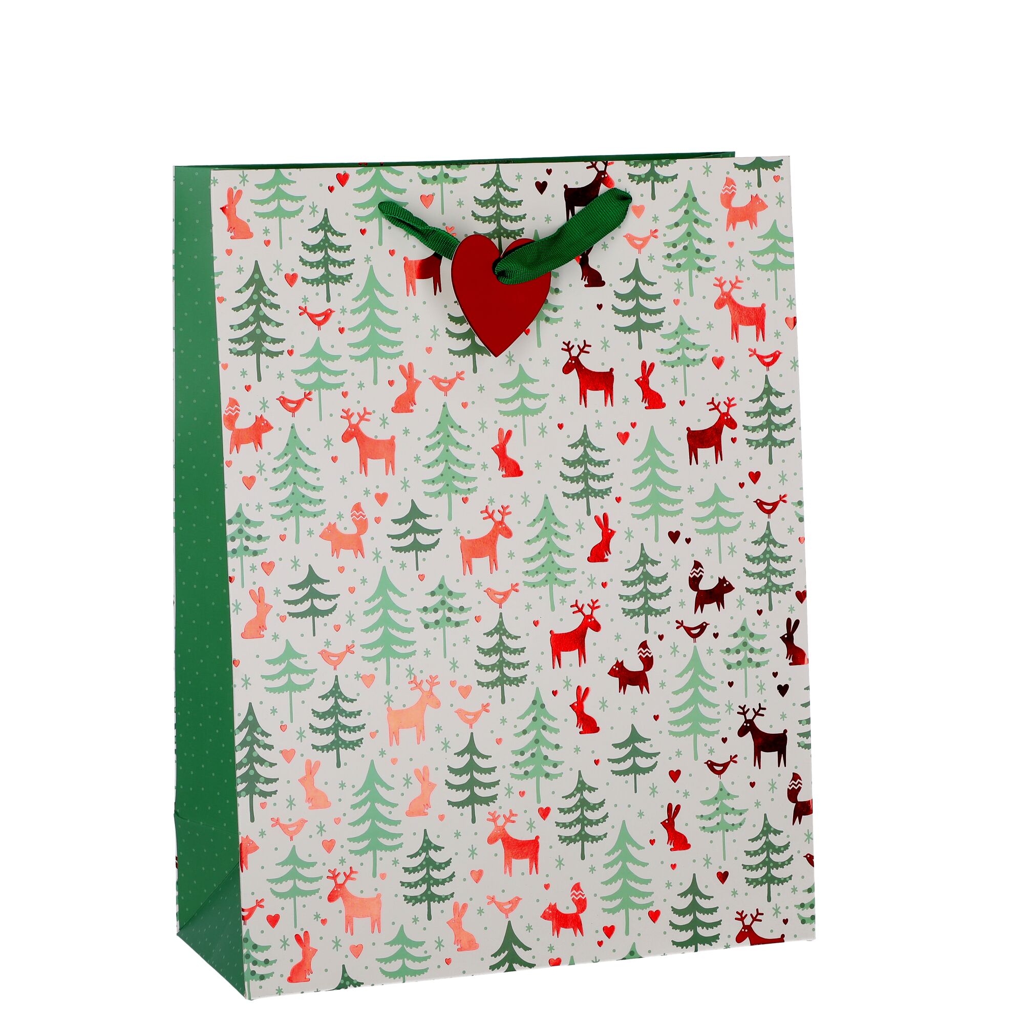 Geschenktüte mit weihnachtlichem Muster