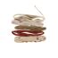 Geschenkband in Beige, Rot und Gold