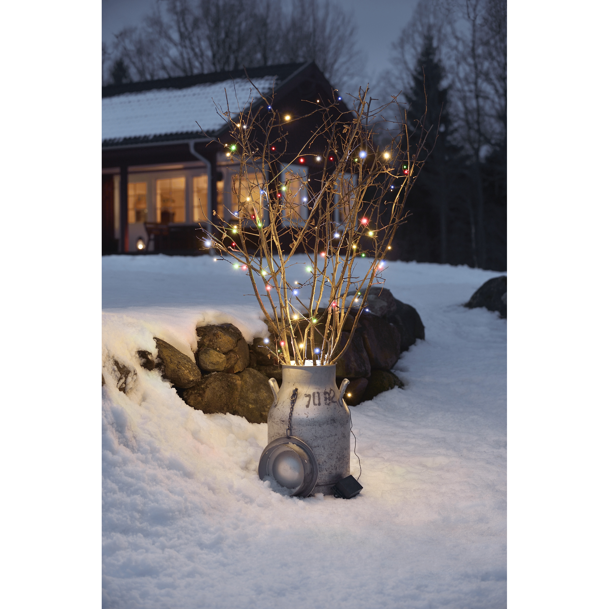 LED-Lichterkette 120 LEDs bunt 1330 cm