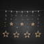 Verkleinertes Bild von LED-Lichtervorhang 'Sterne' 77 LEDs warmweiß 90 x 67 cm