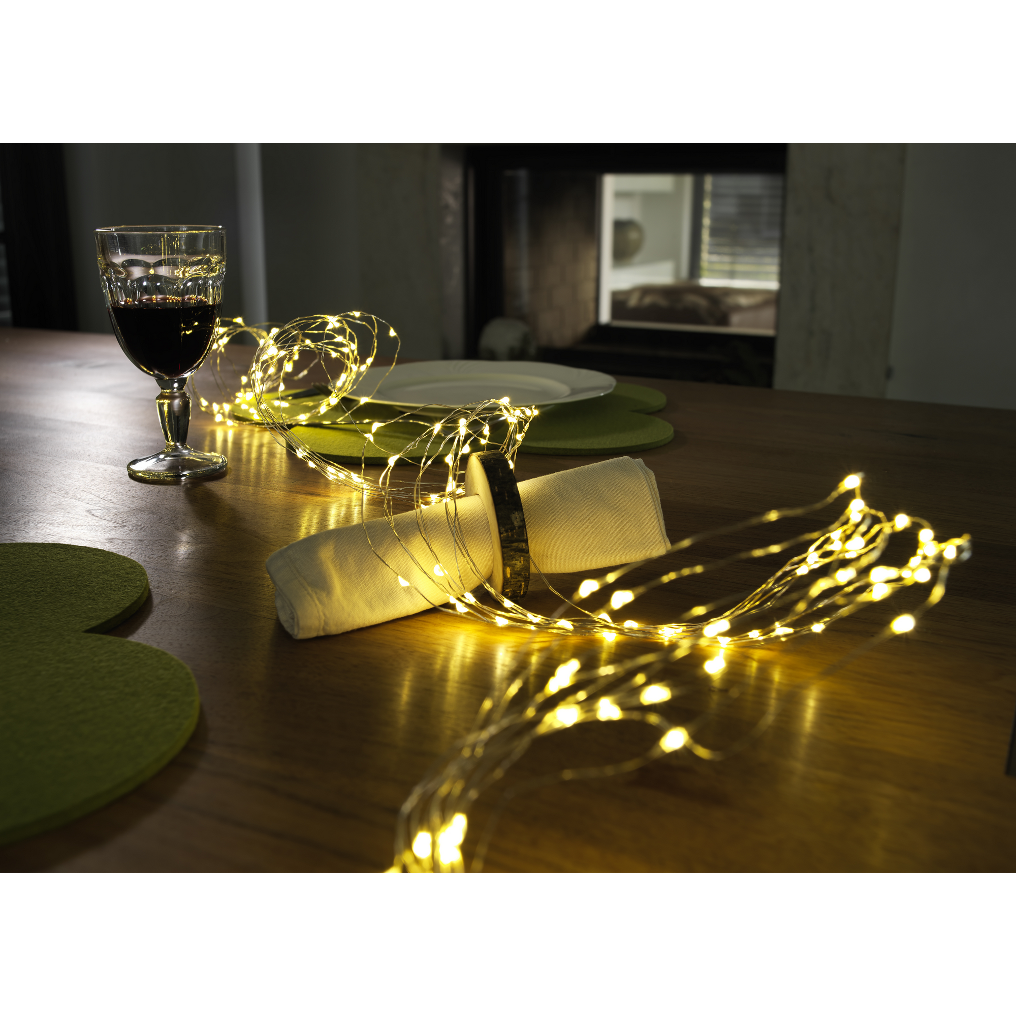 LED-Lichterkette 90 LEDs warmweiß 590 cm + product picture