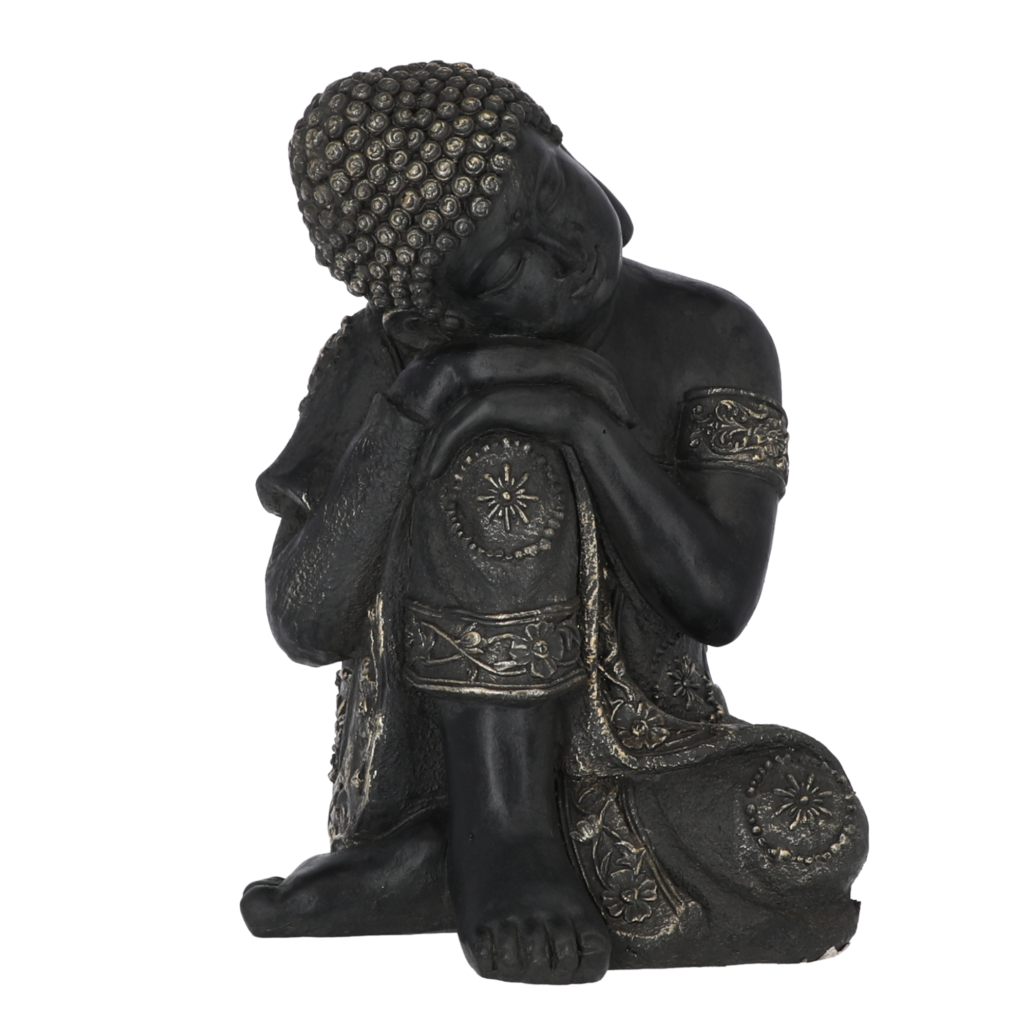 Dekofigur 'Buddha' anthrazit 41 cm