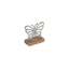 Deko-Figur 'Schmetterling' silberfarben 10 x 9 x 4 cm