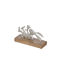 Deko-Figur 'Hase' silberfarben 15 x 10,5 x 5 cm