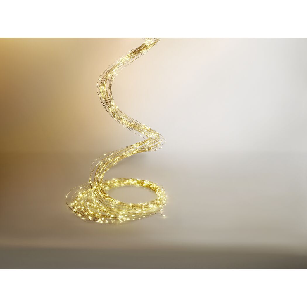 LED-Lichterdraht 640 LEDs warmweiß 190 cm