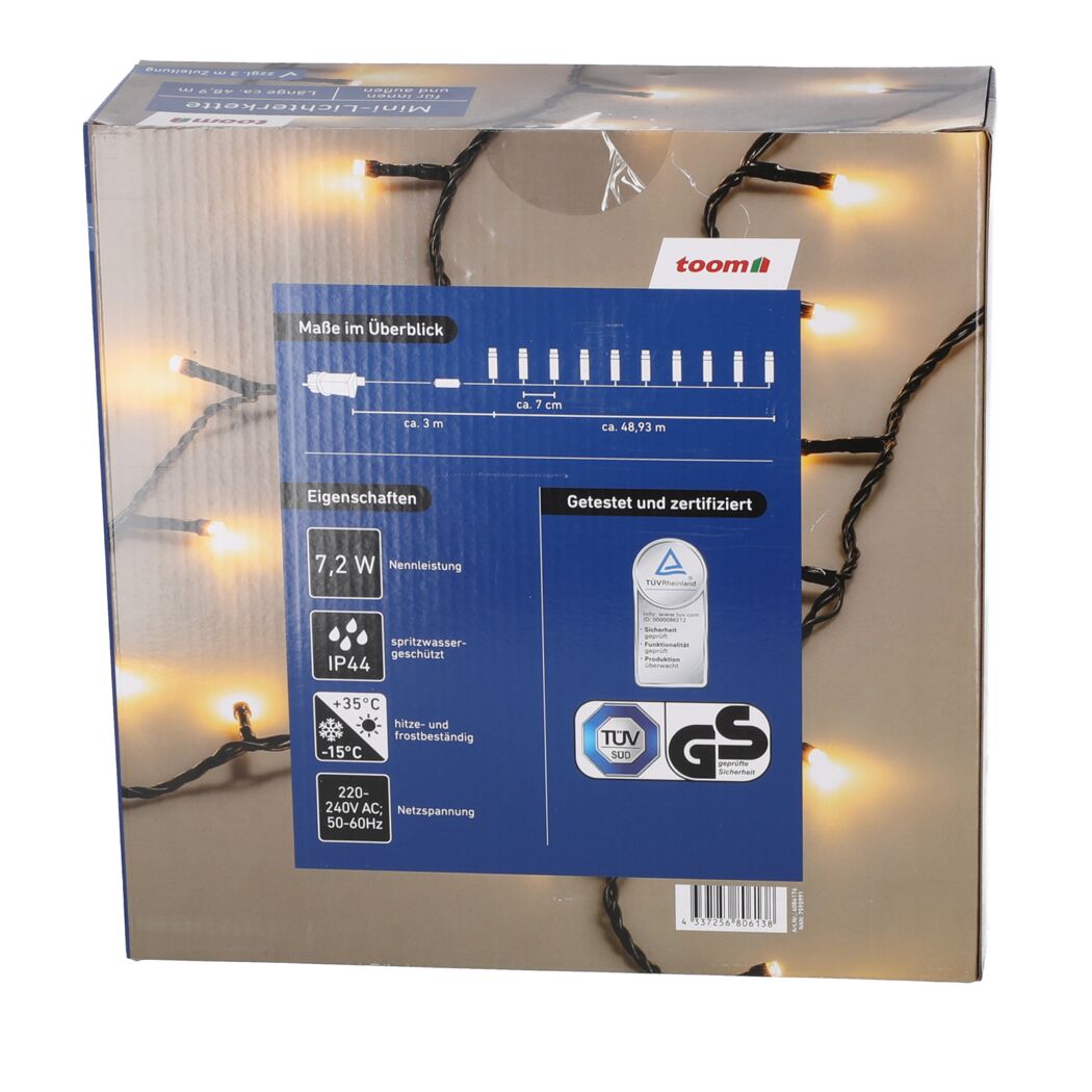 Lichterkette in Verpackung