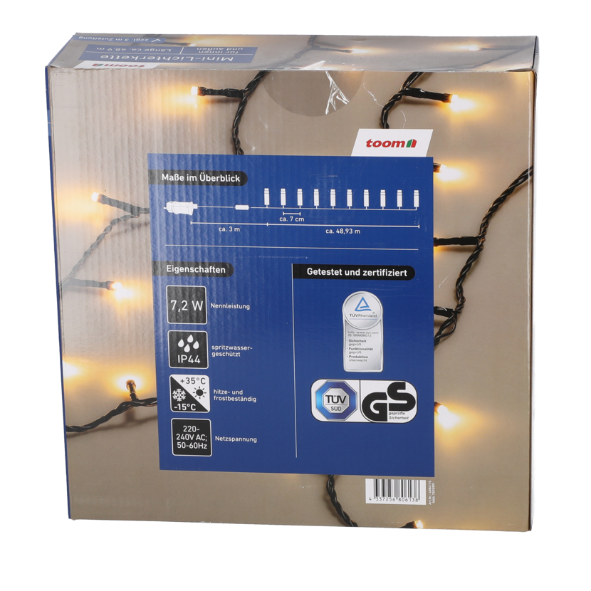 Lichterkette in Verpackung