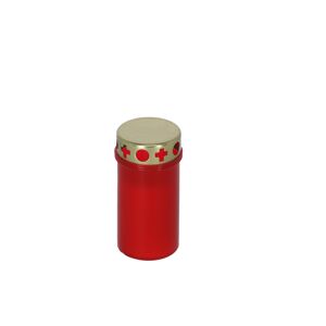 Grabkerze rot 12 cm