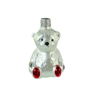 Christbaumschmuck Teddy weiß 5 cm