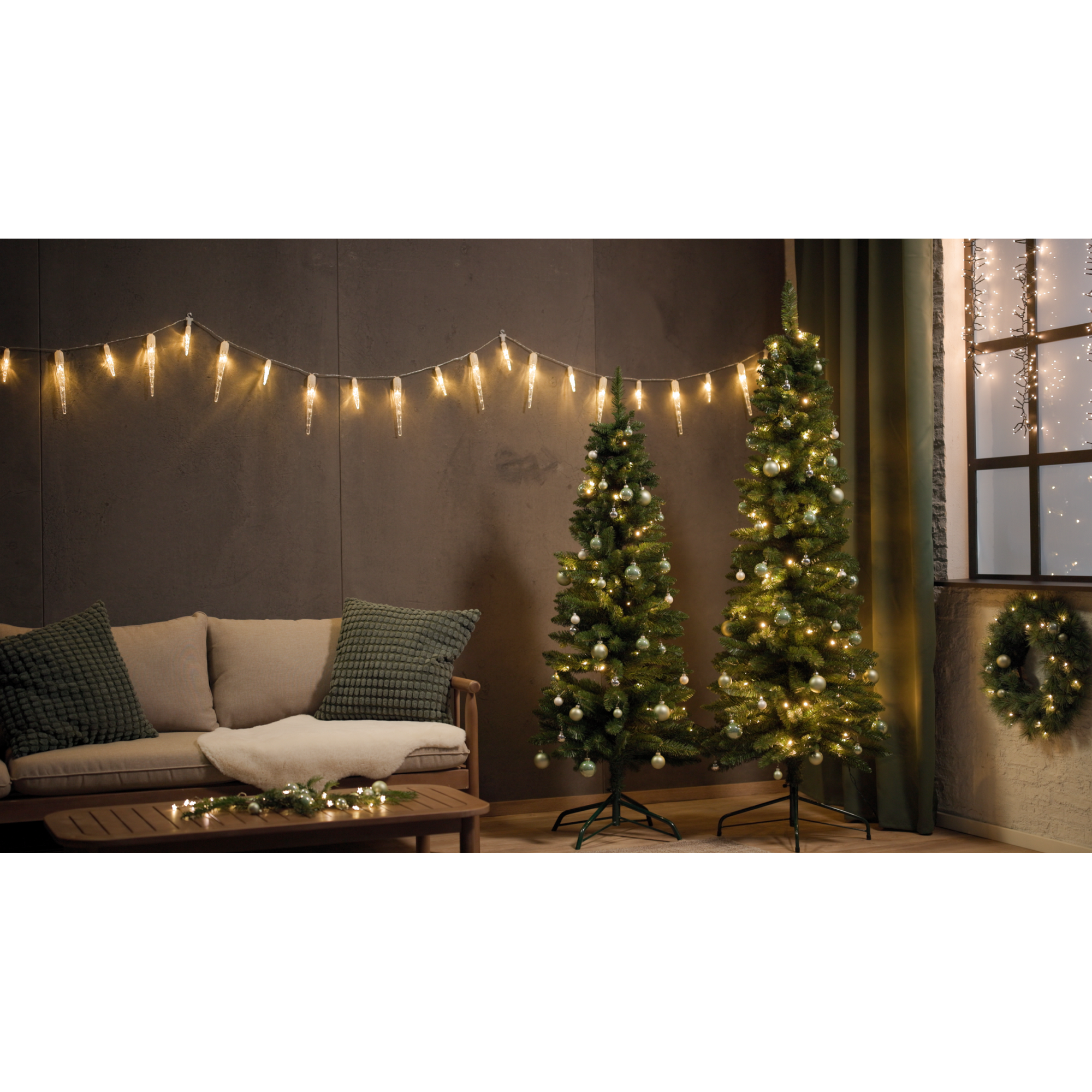 Künstlicher Weihnachtsbaum 'Heavenly' dunkelgrün 155 cm