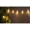 LED-Lichtervorhang Eiszapfen 32 LEDs warmweiß 470 cm