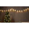 LED-Lichtervorhang Eiszapfen 32 LEDs warmweiß 470 cm