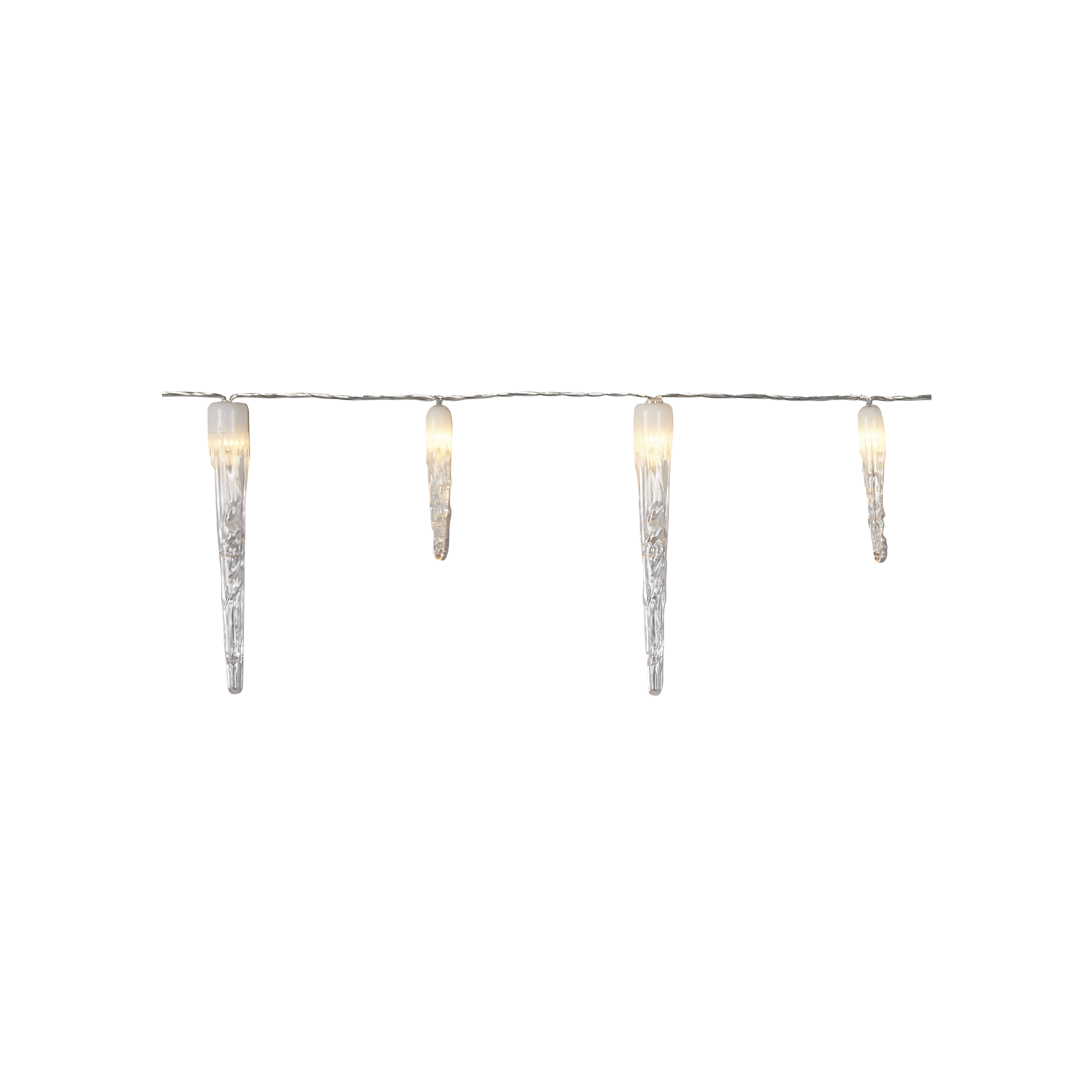 LED-Lichtervorhang Eiszapfen 32 LEDs warmweiß 470 cm