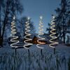 LED-Spiralbaum-Set 80 LED 50 cm 4 Stück
