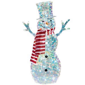 LED-Schneemann 100 LEDs kaltweiß/warmweiß einstellbar mit Timer