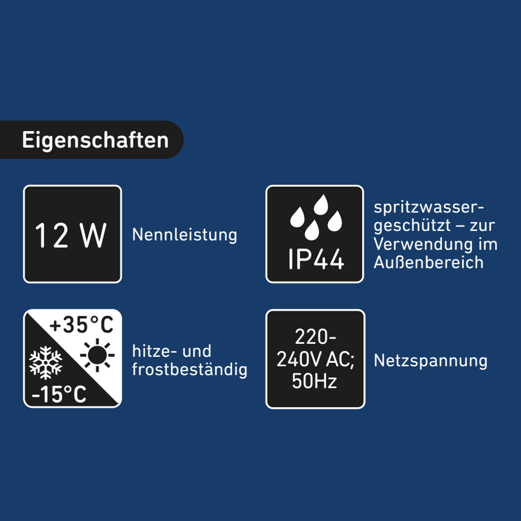 Transformator 12 W, Schutzart IP44 erweiterbar + product picture