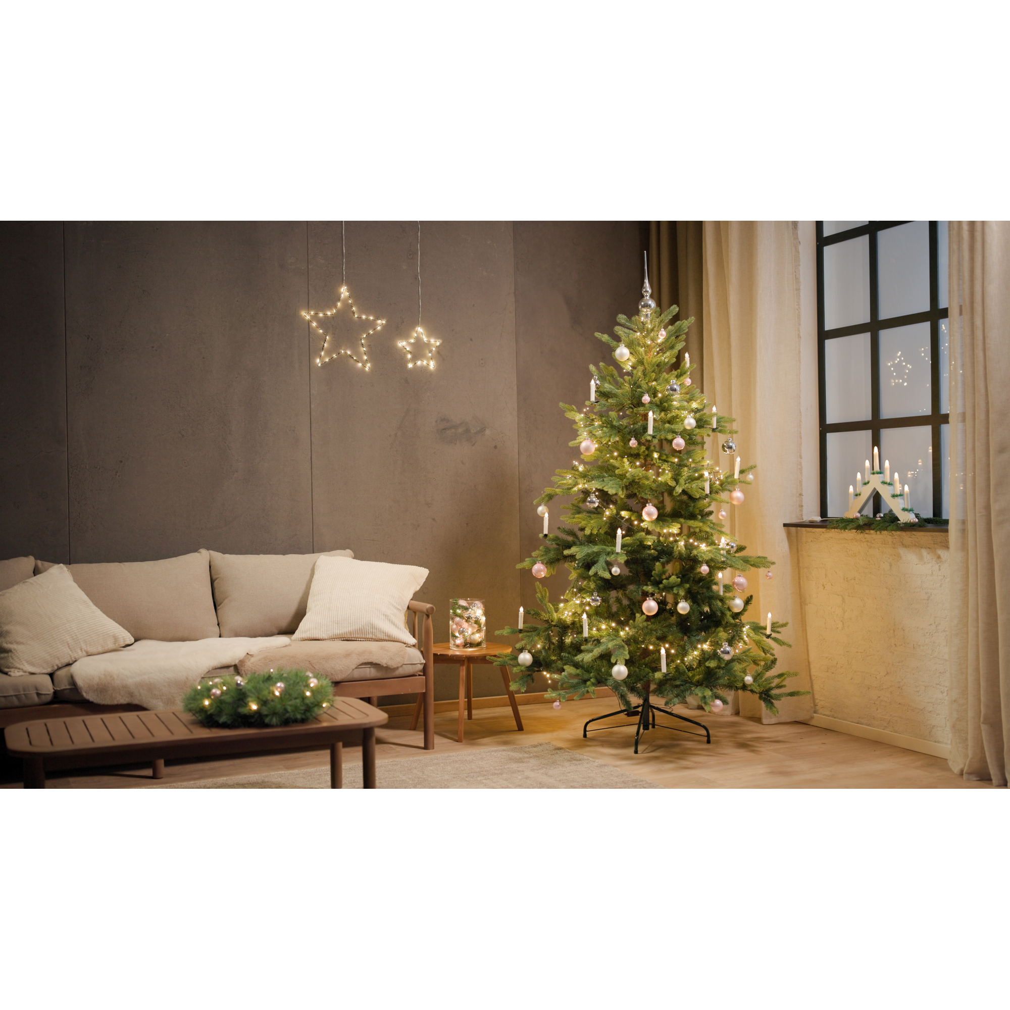 Künstlicher Weihnachtsbaum 'Fernie' dunkelgrün 155 cm