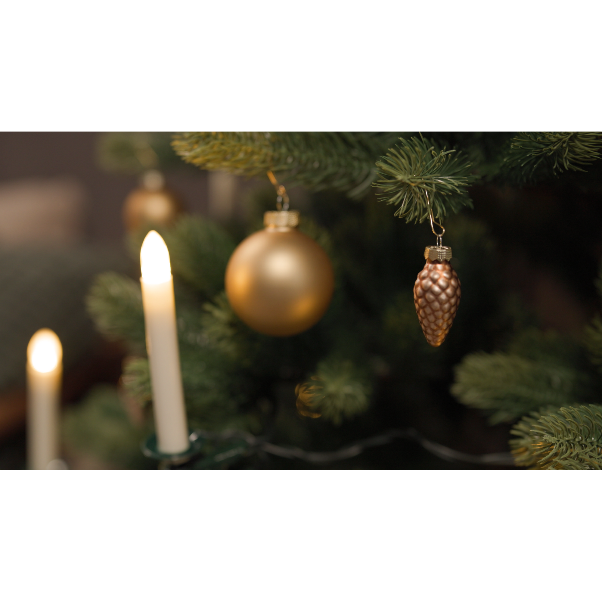 Christbaumschmuck braun/goldfarben Ø 4,5 cm 12 Stück