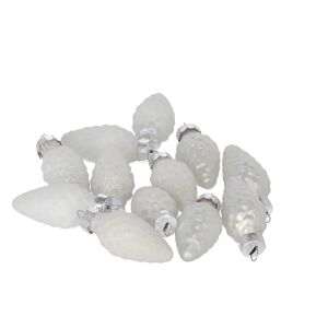 Christbaumschmuck weiß Ø 4,5 cm 12 Stück